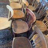 Set of 16 bistro and Baumann chairs