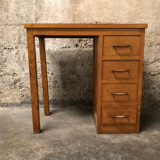 Vintage desk in light wood