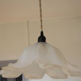 Large glass "flower" pendant light