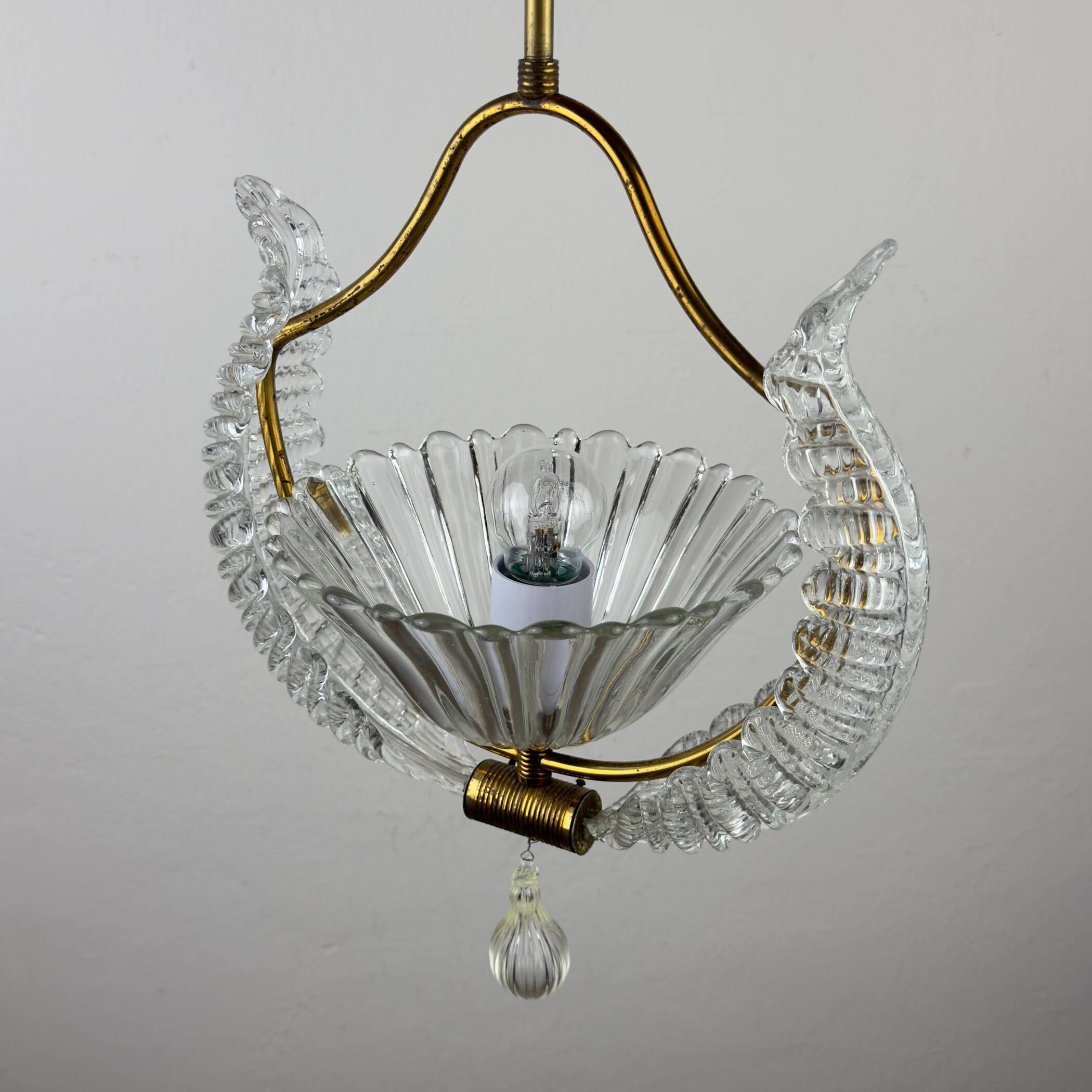 1930s Vintage Murano chandelier by Barovier & Toso, Italy