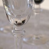 Set 6 mouth-blown wine glasses 50s