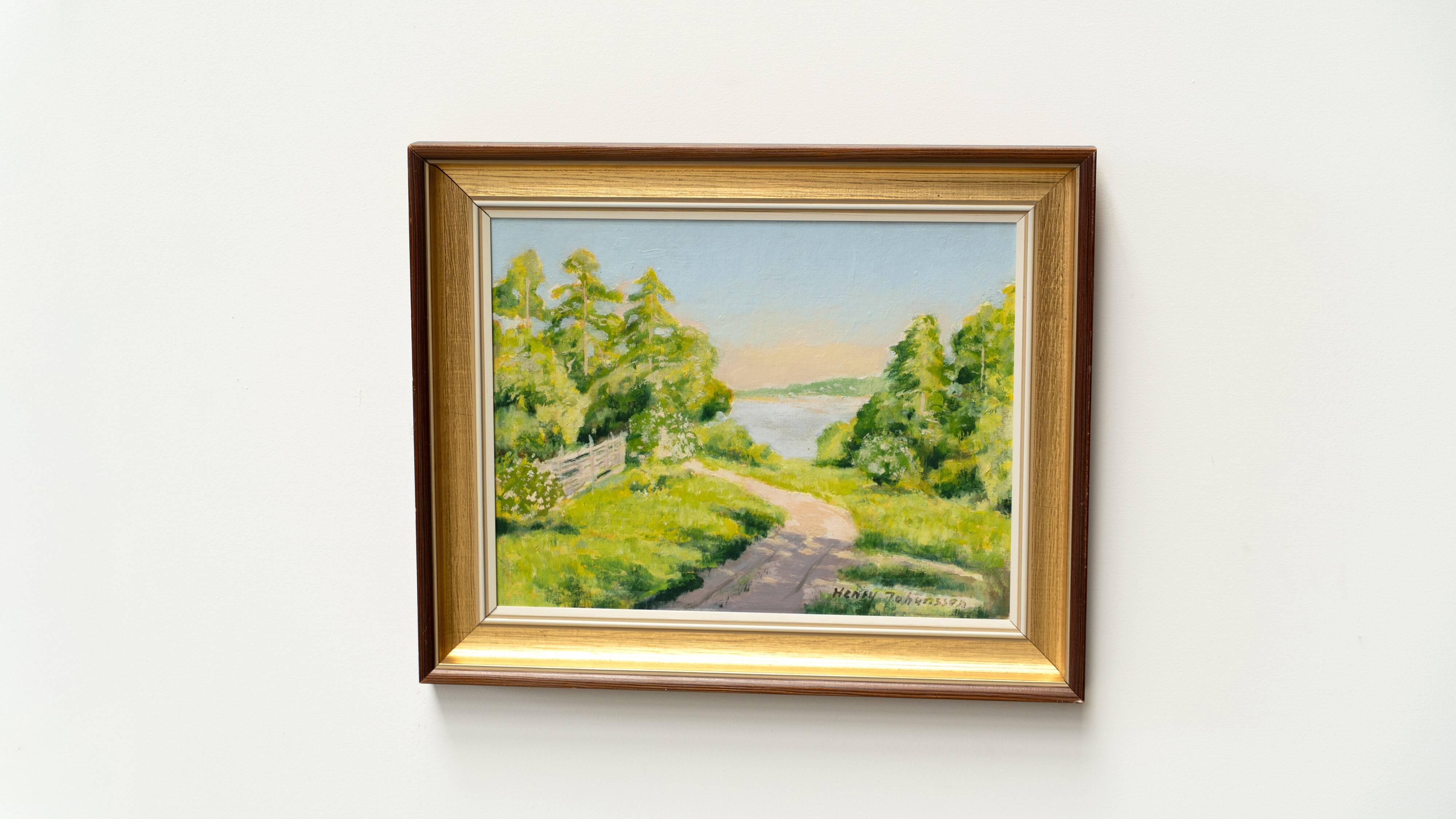 1970's Swedish painting by Henry Johansson