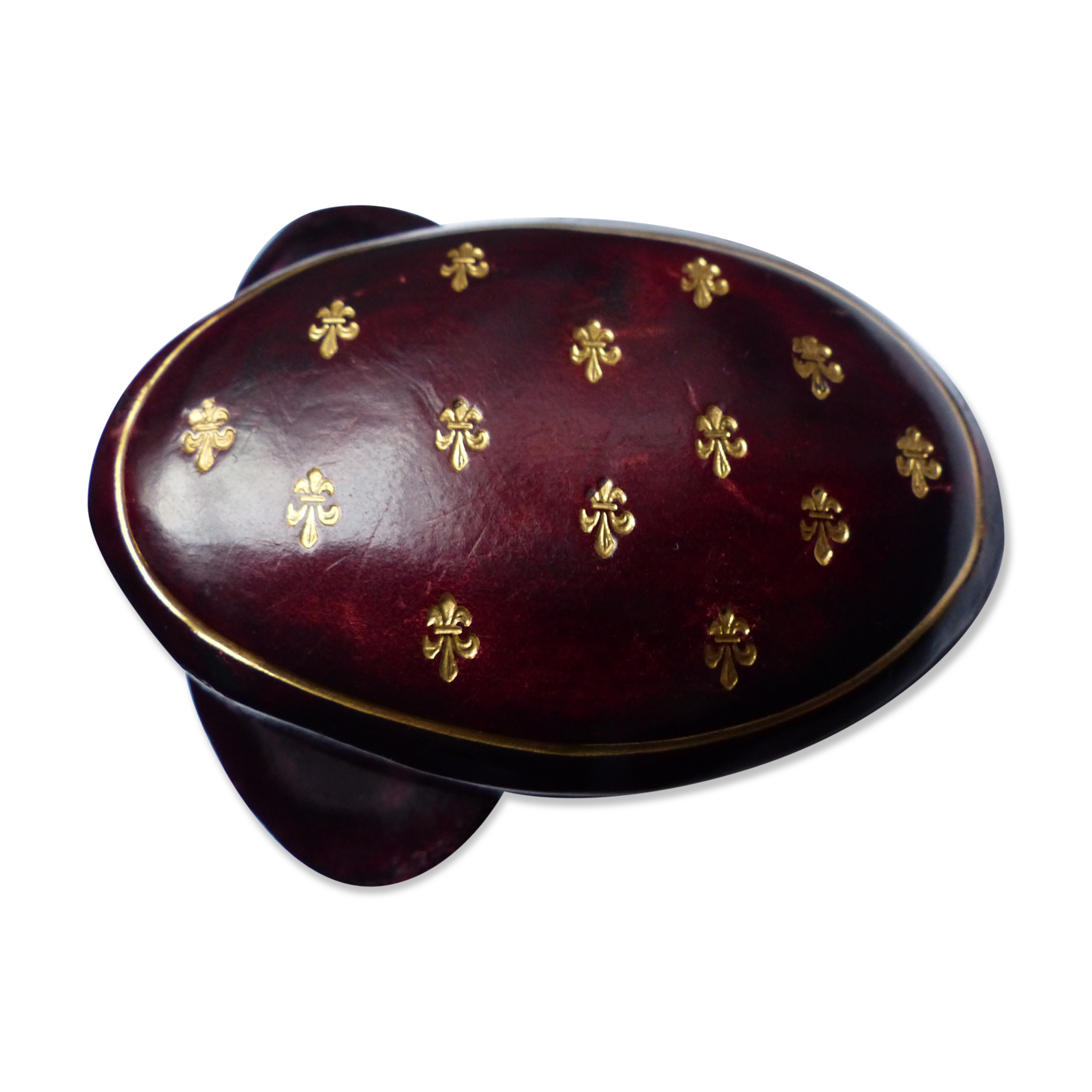 Small box in vintage and Italian leather