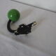 patere ball green wood