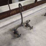 1930s Barber Cabinet | Double Salon Unit with Marble & Mirror