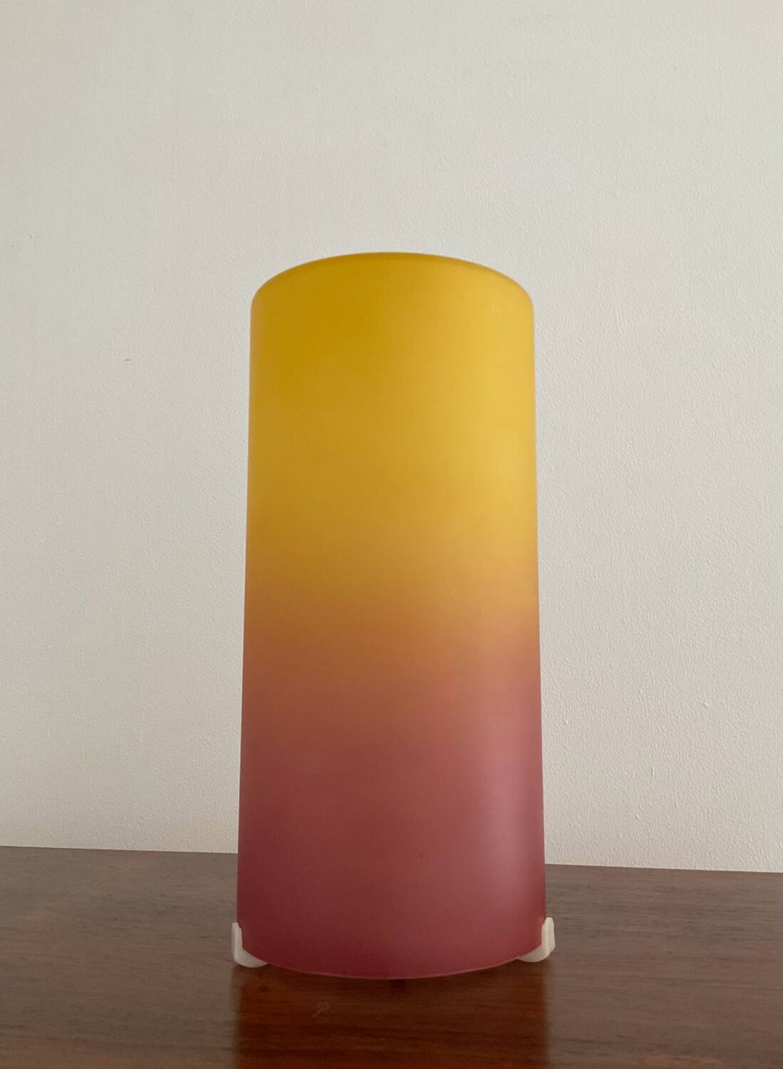 Vintage frosted glass cocktail lamp
