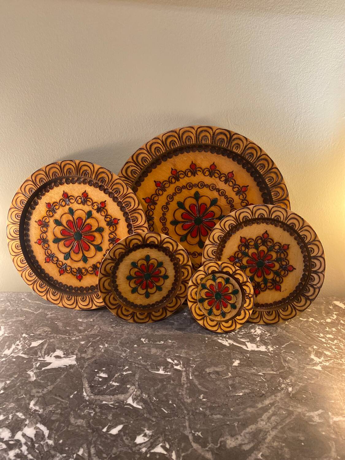 Vintage wooden dish