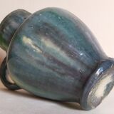 Ancient pottery with blue enamel 19th century