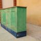 Vintage wooden farm stocking buffet