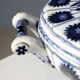 Antique vegetable dish in porcelain, Minton factory, England 1800s.