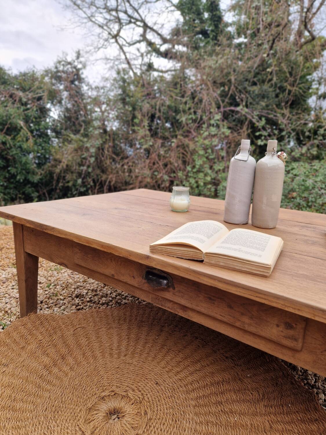 Table basse en chêne