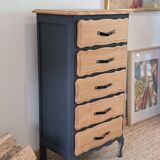 Vintage oak chiffonier