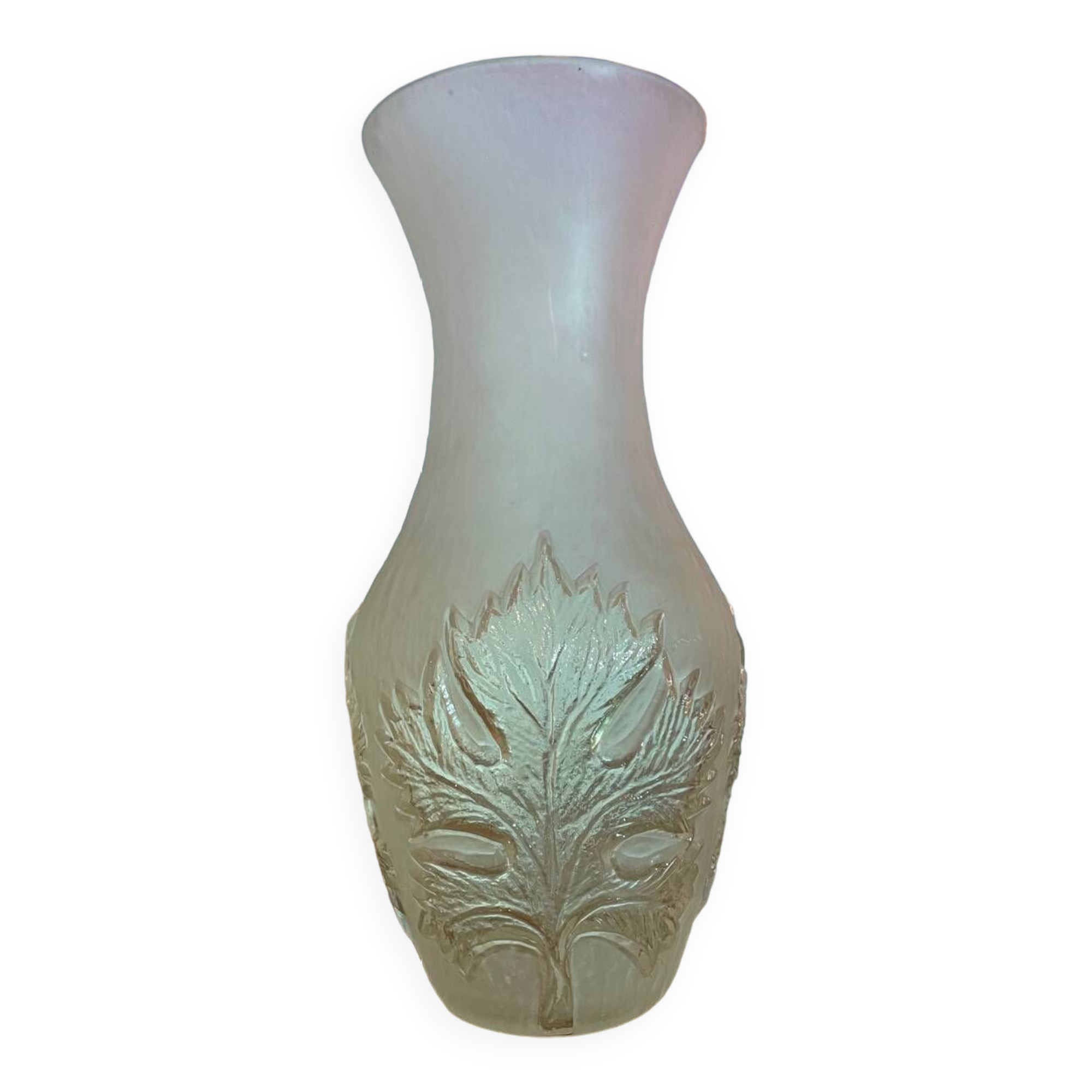 Molded glass vase