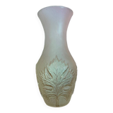 Molded glass vase