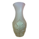 Molded glass vase