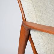 Fauteuil d'origine entièrement restauré, icône scandinave des années 60
