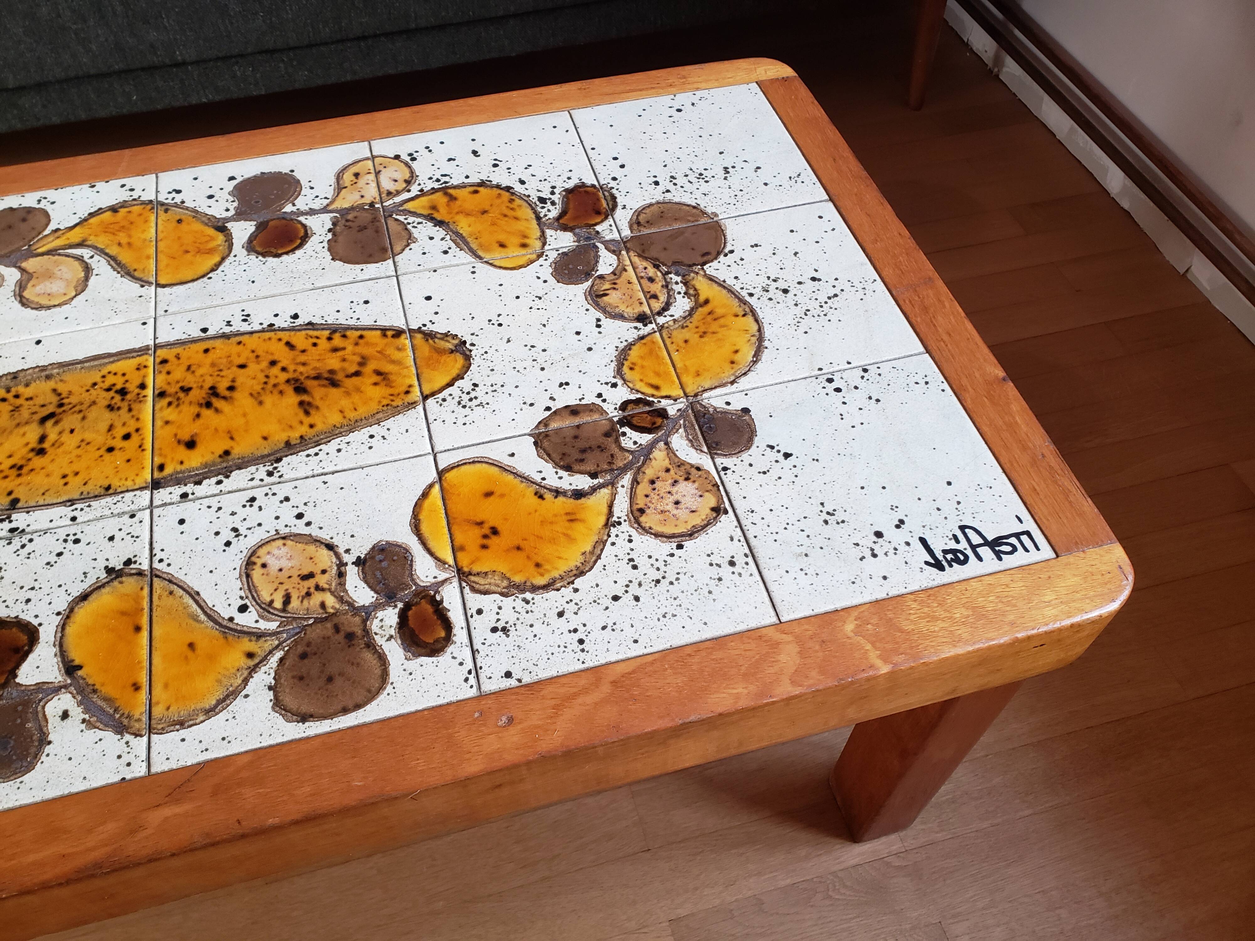 Ceramic coffee table Jean d'Asti