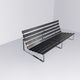 Rare “Bijenkorf” slatted bench by Kho Liang Ie for Artifort 1960s