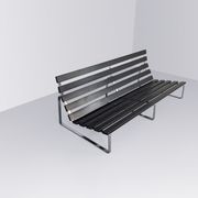 Rare “Bijenkorf” slatted bench by Kho Liang Ie for Artifort 1960s