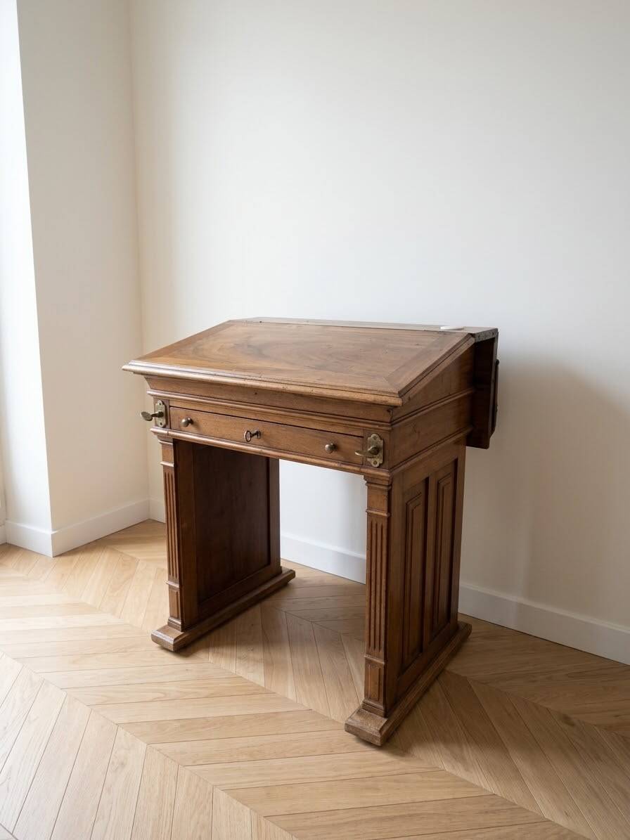 Ancien pupitre bureau "Table Féret Hygiénique" - Paris, fin XIXe siècle