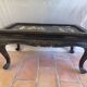 Ancienne table basse rectangulaire asiatique escamotable