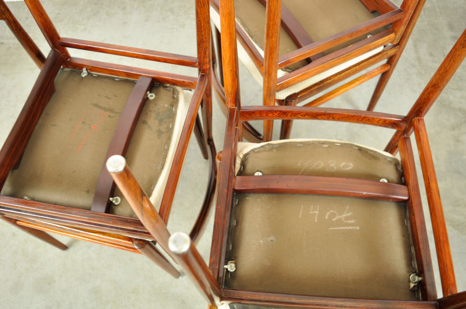 Set of 6 vintage diningchairs by Lübke (Interlübke), Germany 1960s