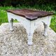 Bench rests feet patina vintage shabby chic gustavien art nouveau
