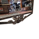 French Art Deco metal mirror, 1930s