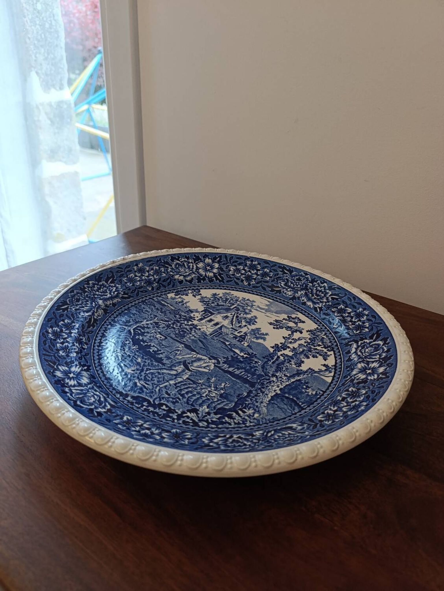 Large round Villeroy & Boch Rusticana platter - Blue