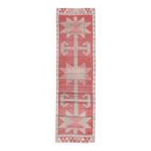 Tapis couloir en laine et coton fait main Oushak turc des années 1970, 90x304.