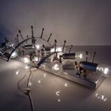 Large crystal glass flush mount from Kinkeldey, Germany, 1970s.