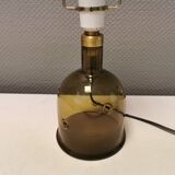Very rare Holmegaard glass table lamp, designed by Michael Bang 1974 (Already discontinued in 1981)