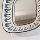 Ceramic mirror by Wiener Keramik 1960