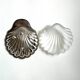 Silver-plated metal shell butter dish (Vulcain goldsmith)