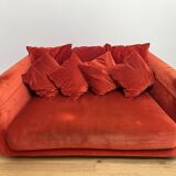 2/3 seater sofa Velvet red