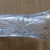 chiseled crystal vase