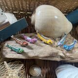 Set of 6 enameled stoneware fish knife rests