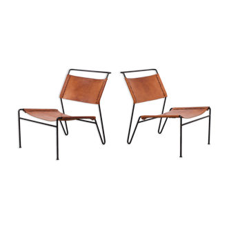 Pair of A. Dolleman Chairs for Metz & Co, Netherlands, 1950