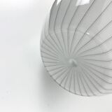 Large Murano glass table lamp with lined pattern 1950-60