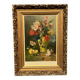 Still life with flowers. Oil on canvas. Artist's signature.