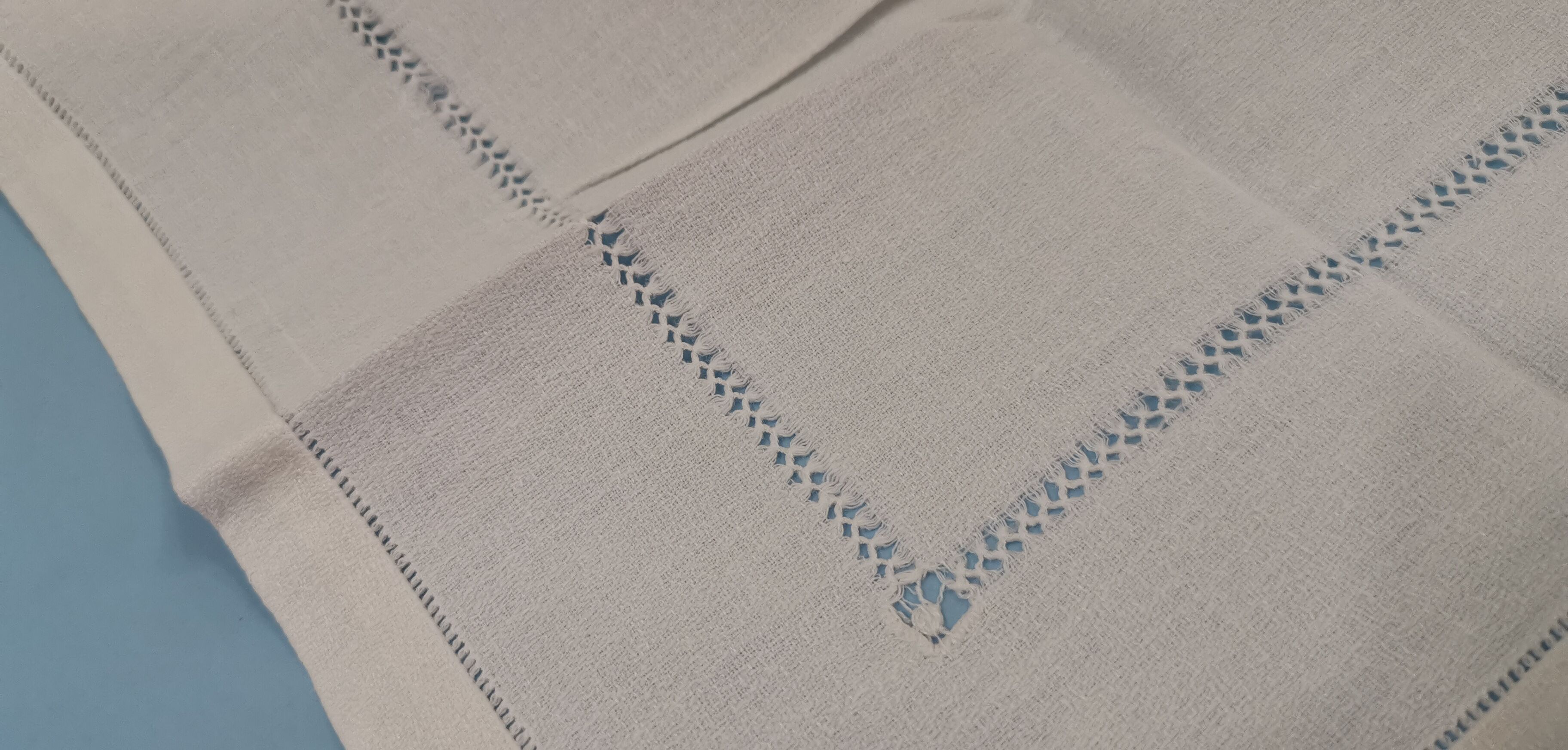 LINGE ANCIEN 6 Serviettes DE MARIAGE en Lin Point Jour Monogramme MB