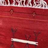 Tapis kilim tribal marocain fait main 98x156 cm