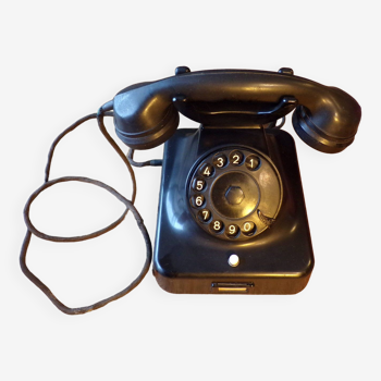 Vintage German Bakelite Dial Telephone