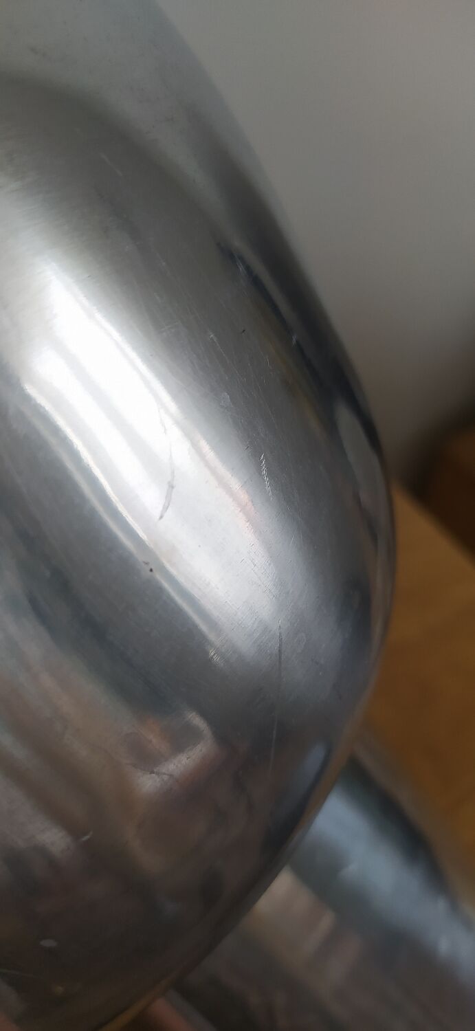 Vase aluminium années 70