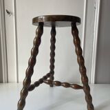 Wooden tripod stool