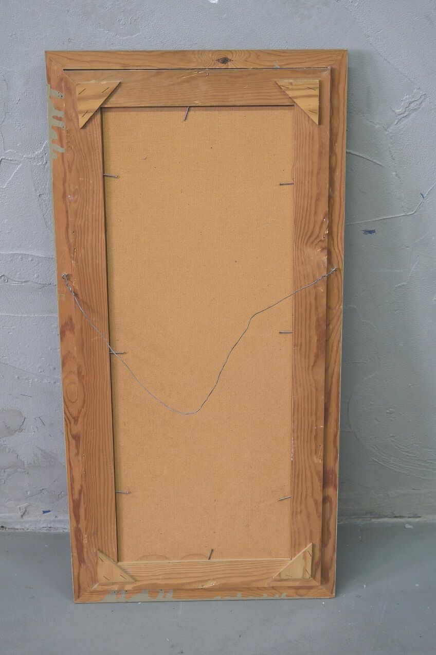 Nude, Swedish Modern Signed Painting, 1960s, Oil on Canvas, Framed