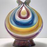 Ceramic Vase Attributed to Italo Casini with Iridescent Colors, Italy