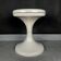 Jurcek stool in white plastic by Bogomir Zorman & Ljerka Finžgar for Meblo Yugoslavia, 1970s