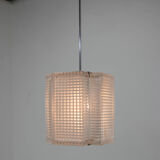 Lustre en verre du milieu du siècle, années 1970