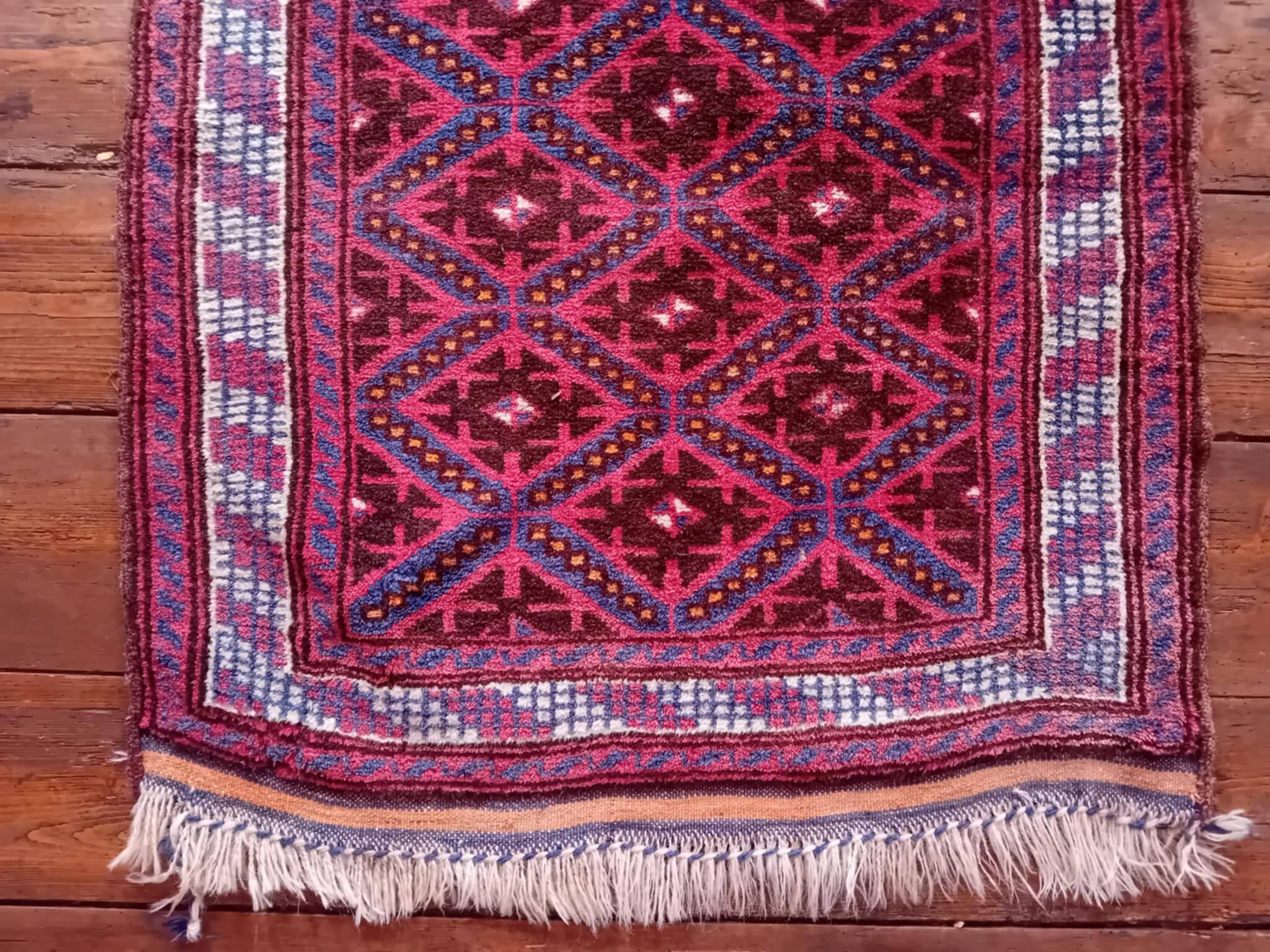 Handmade Afghan Beluch rug